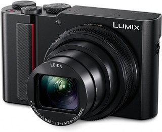 Panasonic 松下 LUMIX 相机 20.1MP 1 英寸传感器 15X圈 WiFi 混合 O.I.S. 稳定 3 英寸 LCD DC-ZS200DK（黑色）