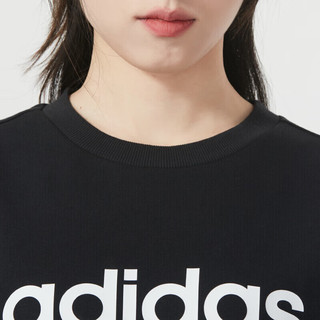 阿迪达斯 （adidas）女装 2024春季运动服跑步训练卫衣圆领休闲舒适套头衫 JJ0427 M/165