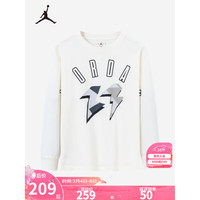 NIKE JORDAN 耐克AJ童装男童长袖T恤纯棉舒适儿童上衣 棉花糖 160/69(XL)