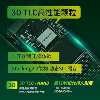 CHUXIA 储侠 2TB SSD固态硬盘M.2接口PCIe4.0兼容PCIe3.0读速5000MB/S NVMe 台式机笔记本存储硬盘