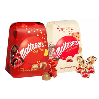 麦提莎（Maltesers）松露巧克力白巧味200g 零食喜糖果女友年货礼盒开运红品