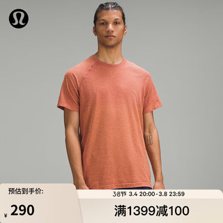 lululemon 男士运动短袖 T 恤 透气 LM3DOWS 运动上衣