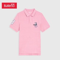 Baleno 班尼路 夏季polo衫男缎彩马球刺绣抗菌POLO男潮流舒适短袖上衣男