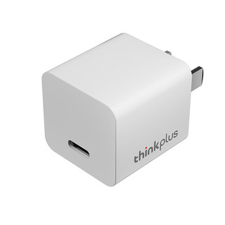 联想Thinkplus 20W USB-C 电源适配器 苹果充电器 ipadiphone15系列快充 口红电源 USB-C 迷你充电器 20W 雅典白 充电头