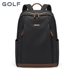 GOLF 高尔夫 双肩包女士大容量书包休闲运动旅行背包防泼水通勤包包 款式7-优雅黑