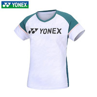 YONEX 尤尼克斯 羽毛球服速干短袖男女比赛训练服透气吸汗运动上衣 110383 珍珠蓝 男款 M