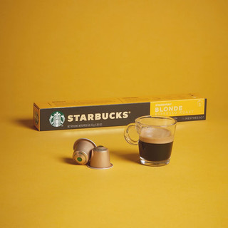 星巴克（Starbucks）咖啡胶囊 NESPRESSO意式浓缩美式咖啡胶囊兼容小米心想胶囊咖啡机 轻度浓缩咖啡胶囊*3