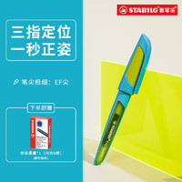 思笔乐（STABILO）小三年级钢笔儿童练字套装钢笔四到六年级墨囊墨水CN5034-9-41 草绿蓝2023