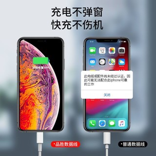 PISEN 品胜 二合一数据线苹果type-c充电线一拖二iPhone15pro苹果14/11/X