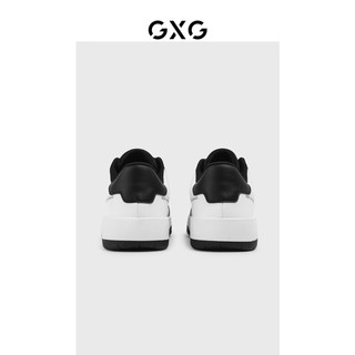 GXG男鞋板鞋百搭小白鞋滑板鞋运动板鞋男款休闲鞋男潮 白色/黑色 42