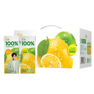 汇源100%阳光柠檬礼盒200ml*12盒纯果汁饮料整箱过年货盒