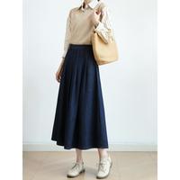 INMAN 茵曼 女式复古牛仔半身裙 Z18332374