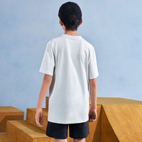 舒适纯棉运动上衣圆领短袖T恤男大童儿童adidas阿迪达斯三叶草