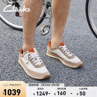 Clarks其乐艺动复古时尚潮流运动鞋舒适板鞋休闲跑鞋男鞋 暗橘色（拍大半码） 45