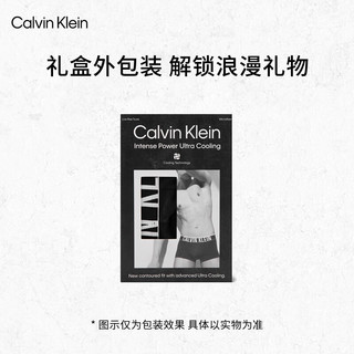 Calvin Klein内衣【明星同款风暴引力带】24春夏男提花低腰防夹臀内裤NB3836 OCD-冰岛蓝 M