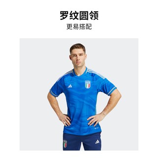 adidas阿迪达斯男装意大利队球迷版主场足球运动短袖球衣