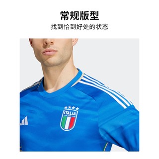 adidas阿迪达斯男装意大利队球迷版主场足球运动短袖球衣