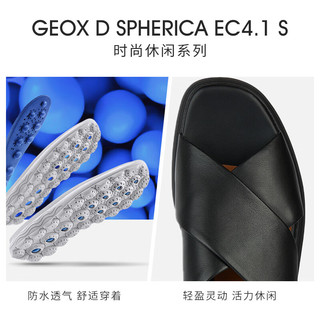 GEOX杰欧适女鞋2024春夏时尚厚底凉鞋SPHERICA EC4.1 S D45D4A 黑色C9999 39