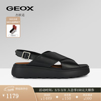 GEOX杰欧适女鞋2024春夏时尚厚底凉鞋SPHERICA EC4.1 S D45D4A 黑色C9999 38