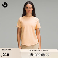 lululemon丨Love 女士圆领 T 恤 透气LW3EYDS 日常棉质舒适经典款 橙黄色 4