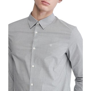 Men's Slim-Fit Chambray Long-Sleeve Button-Front Shirt