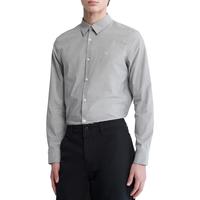 Men's Slim-Fit Chambray Long-Sleeve Button-Front Shirt