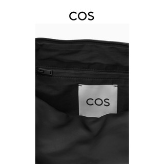 COS女士 半月形斜背软包黑色1099201001