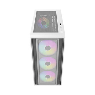 酷冷至尊（CoolerMaster）Box600 白 ATX电脑中塔背插机箱 支持背插主板/冲孔前面板/钢玻侧板/双360水冷位
