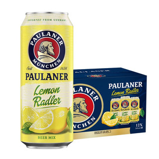 保拉纳（Paulaner）柏龙 柠檬啤酒 500mL 12罐 组合装