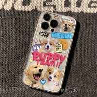 菲天菲天适用于iPhone全系列手机壳保护壳 太空壳 太空壳柯基英文小狗 iPhone15