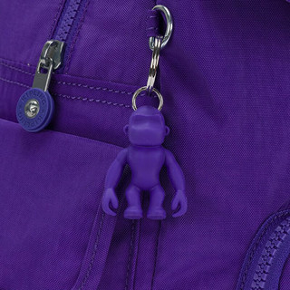 Kipling男女款轻便帆布包时尚潮流双肩包猴子包CITY PACK系列 S-竞紫色