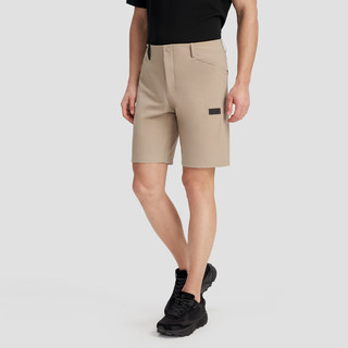 DESCENTE迪桑特DUALIS系列都市通勤男士梭织短裤夏季 BR-BROWN L(175/84A)