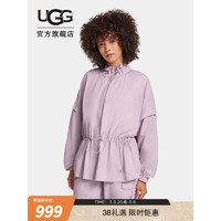 UGG夏季女士舒适时尚纯色长拉链长袖休闲服夹克 1152865 MAU  粉紫色 L