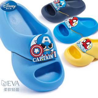 迪士尼（Disney）男童拖鞋儿童夏防滑居家可爱踩屎感浴室凉拖鞋 F1131藏蓝 160mm 