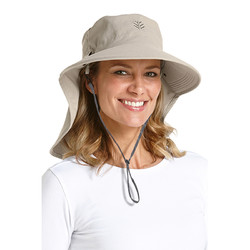 Coolibar 美国Coolibar 360度防护防晒帽 面罩可拆 02365 深灰色 均码