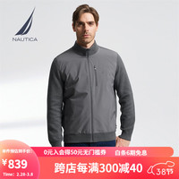 诺帝卡（NAUTICA） 男装棉羊绒混纺亲肤毛衣开衫男SO3303 深花灰0MR XL