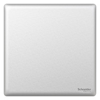 施耐德开关插座面板 珍铂质感系列冰河银 家用86型二三五孔墙壁电源插座 单联双控