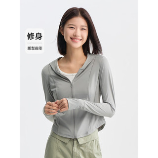 森马（Semir）外套女短款连帽修身2024夏季鱼骨防晒夹克简约 深灰20936 180/100A/XXXL