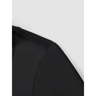 森马（Semir）外套女短款连帽修身2024夏季鱼骨防晒夹克简约 黑色90001 170/92A/XL