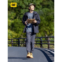 CAT卡特24春夏男士休闲运动隐形拉链设计速干休闲裤 深灰色 2XL