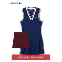 法国拉科斯特 LACOSTE女装24春季时尚透气网球服运动连衣裙EF1031 PIM/海军蓝 42 /175