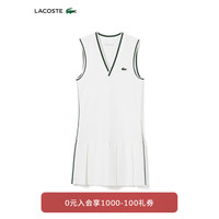 法国拉科斯特 LACOSTE女装24春季时尚透气网球服运动连衣裙EF1031 7WJ/白色 42 /175