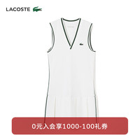 法国拉科斯特 LACOSTE女装24春季时尚透气网球服运动连衣裙|EF1031 7WJ/白色 36 /160