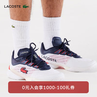 LACOSTE法国鳄鱼男鞋AG-LT23系列拼色专业网球鞋运动鞋47SMA0030 407/白色/藏青色/红色 9 43