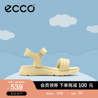 爱步（ECCO）童鞋 夏季儿童凉鞋舒适软底女童凉鞋 适动712172 稻黄色71217201710 34码