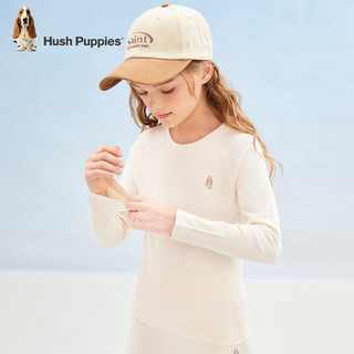 暇步士（Hush Puppies）童装女童套装春装儿童套装舒适罗纹面料保暖时尚休闲 风信紫 130cm