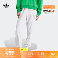 adidas时尚束脚运动裤女装春季阿迪达斯三叶草IT9856 浅麻灰 A/2XS