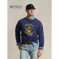 Polo Ralph Lauren 拉夫劳伦 男装 24年春复古版型图案运动衫RL18062 400-深钴蓝色 XL
