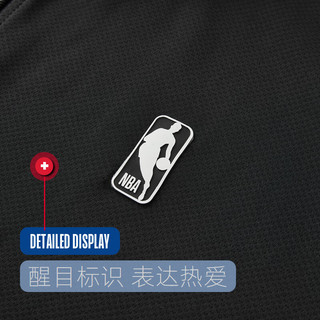 NBA球队文化系列春季联盟字母织带篮球训练套装长裤黑色/绿色 联盟/黑色外套 L