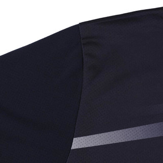 迪卡侬（DECATHLON）男式乒乓球运动T恤短袖训练羽毛球服蓝黑色2XL-4874130